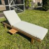 Set of Three (3) Teak Chaise Loungers with Sunbrella Cushions - Image 5