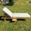 Set of Three (3) Teak Chaise Loungers with Sunbrella Cushions - Image 7