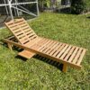 Set of Three (3) Teak Chaise Loungers with Sunbrella Cushions - Image 9
